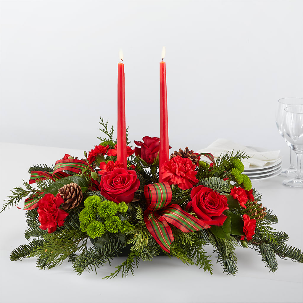 By the Candlelight Centerpiece – The Flower Company, Kamloops BC
