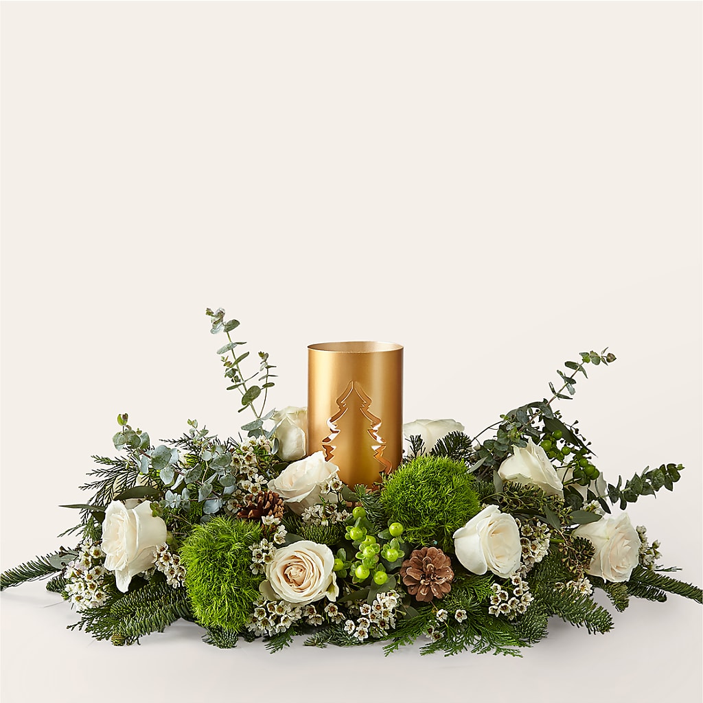 Chestnuts Roasting Centerpiece – The Flower Company, Kamloops BC