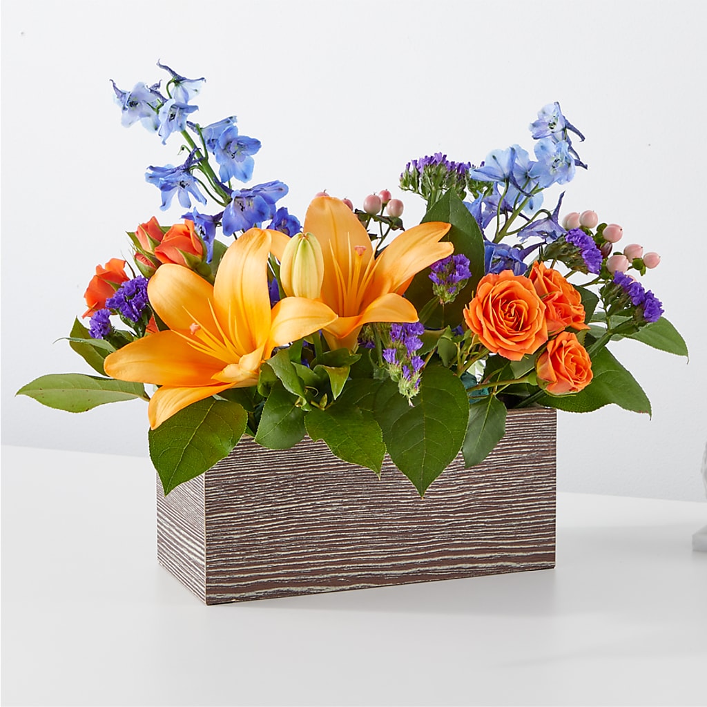 Radiant Citrus Box Bouquet – The Flower Company, Kamloops BC