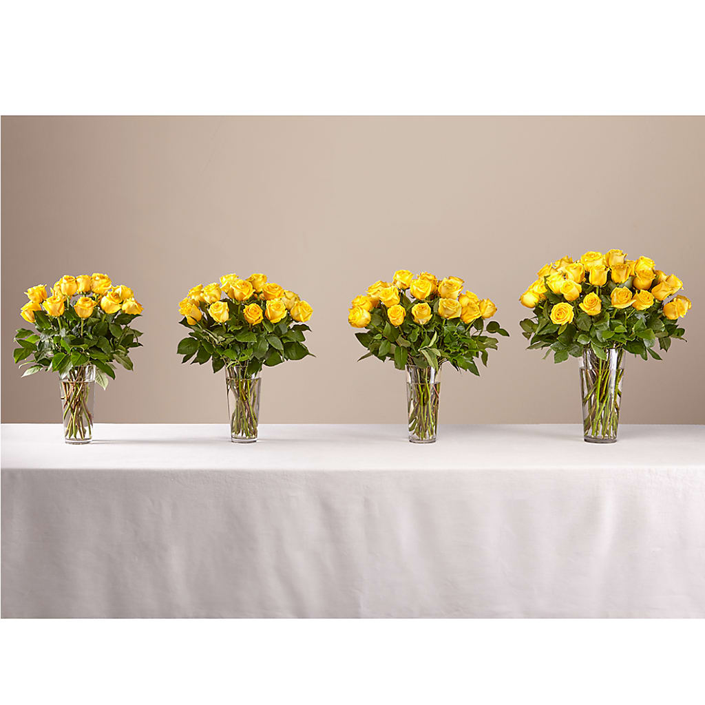 Long Stem Yellow Rose Bouquet – The Flower Company, Kamloops BC