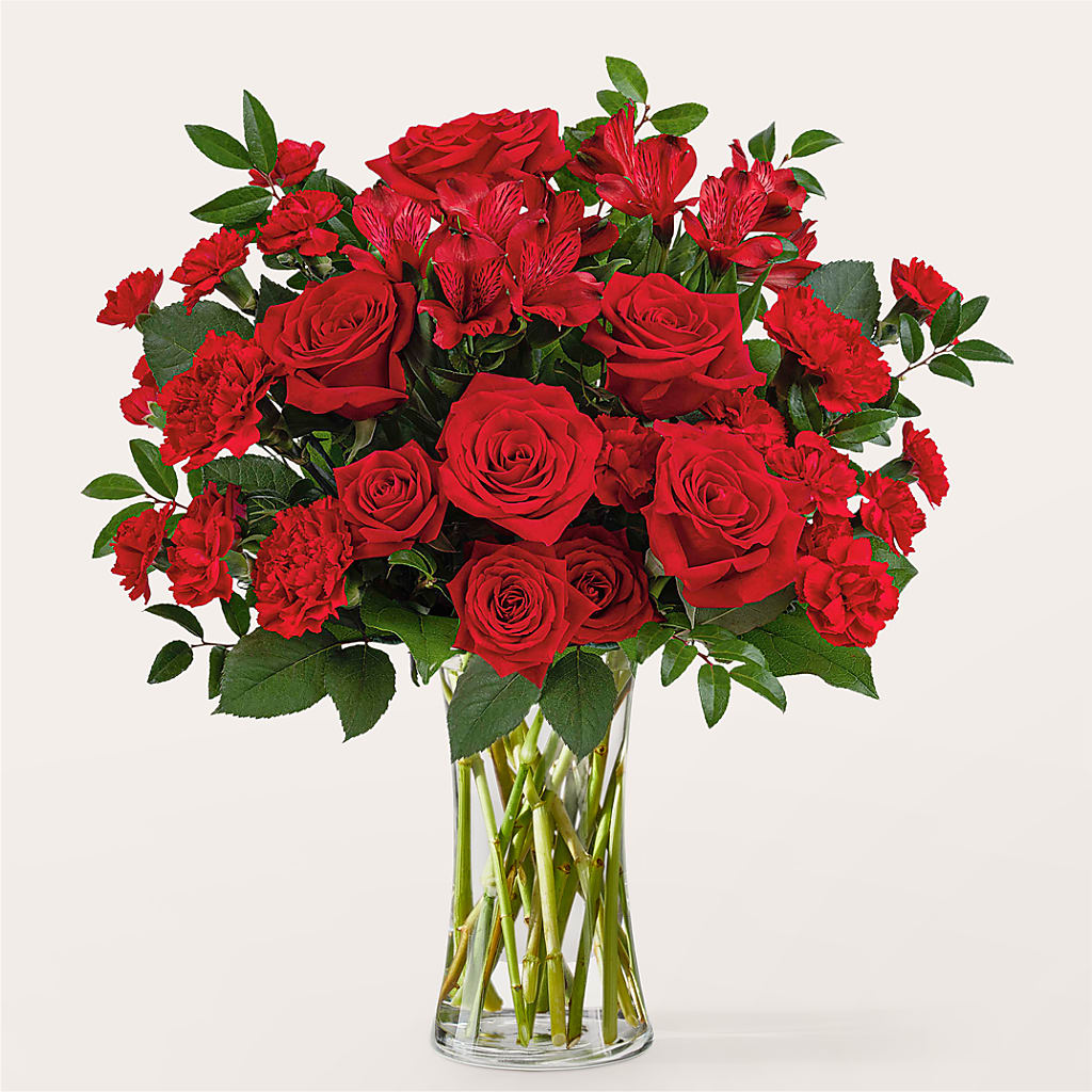 Brilliant Ruby Bouquet – The Flower Company, Kamloops BC
