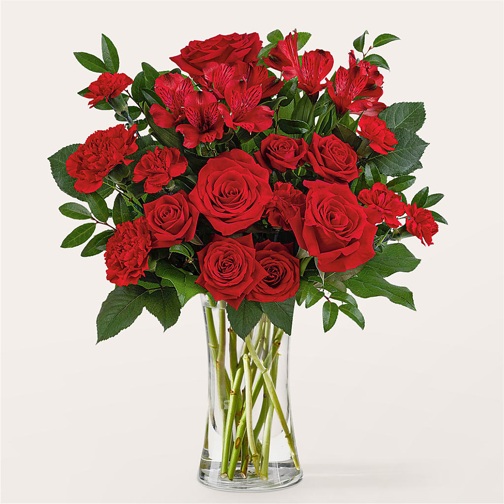 Brilliant Ruby Bouquet – The Flower Company, Kamloops BC