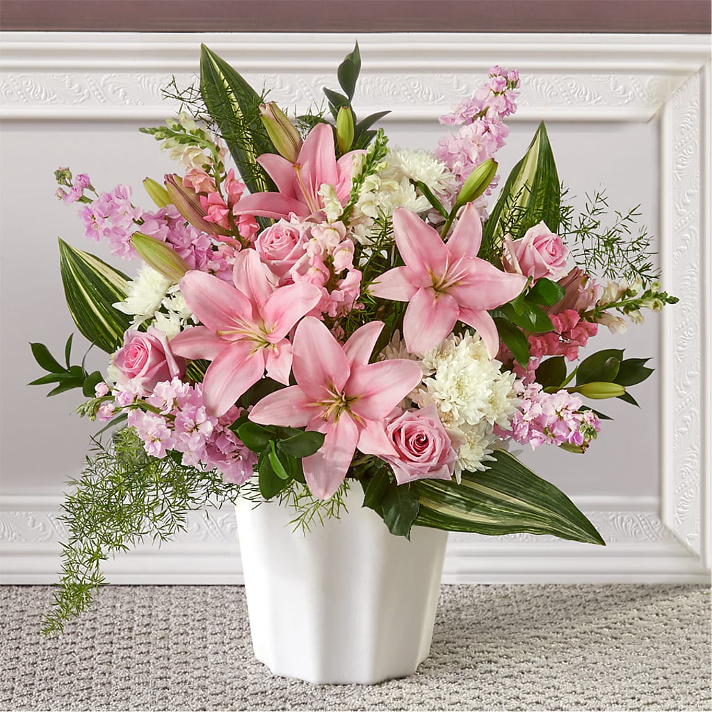 Simply Serene Floor Basket – The Flower Company, Kamloops BC