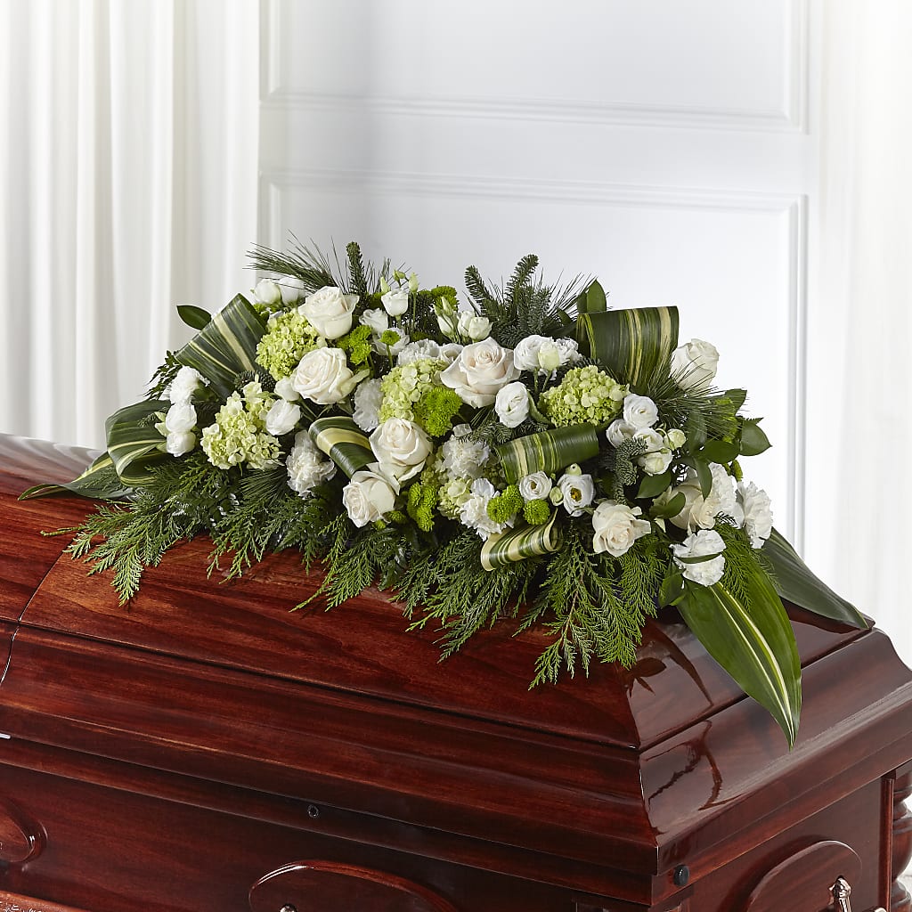 Hopeful Gesture Casket Spray – The Flower Company, Kamloops BC