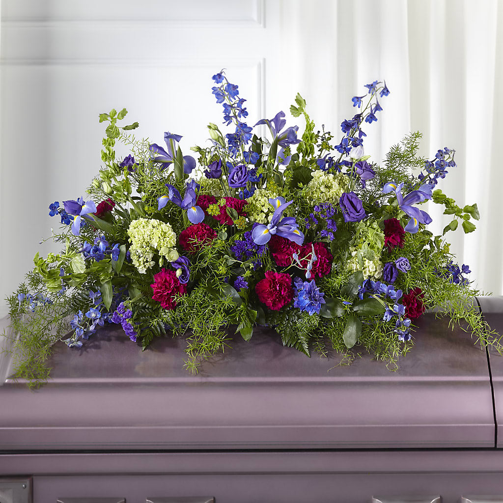 Always Treasured Casket Spray – The Flower Company, Kamloops BC