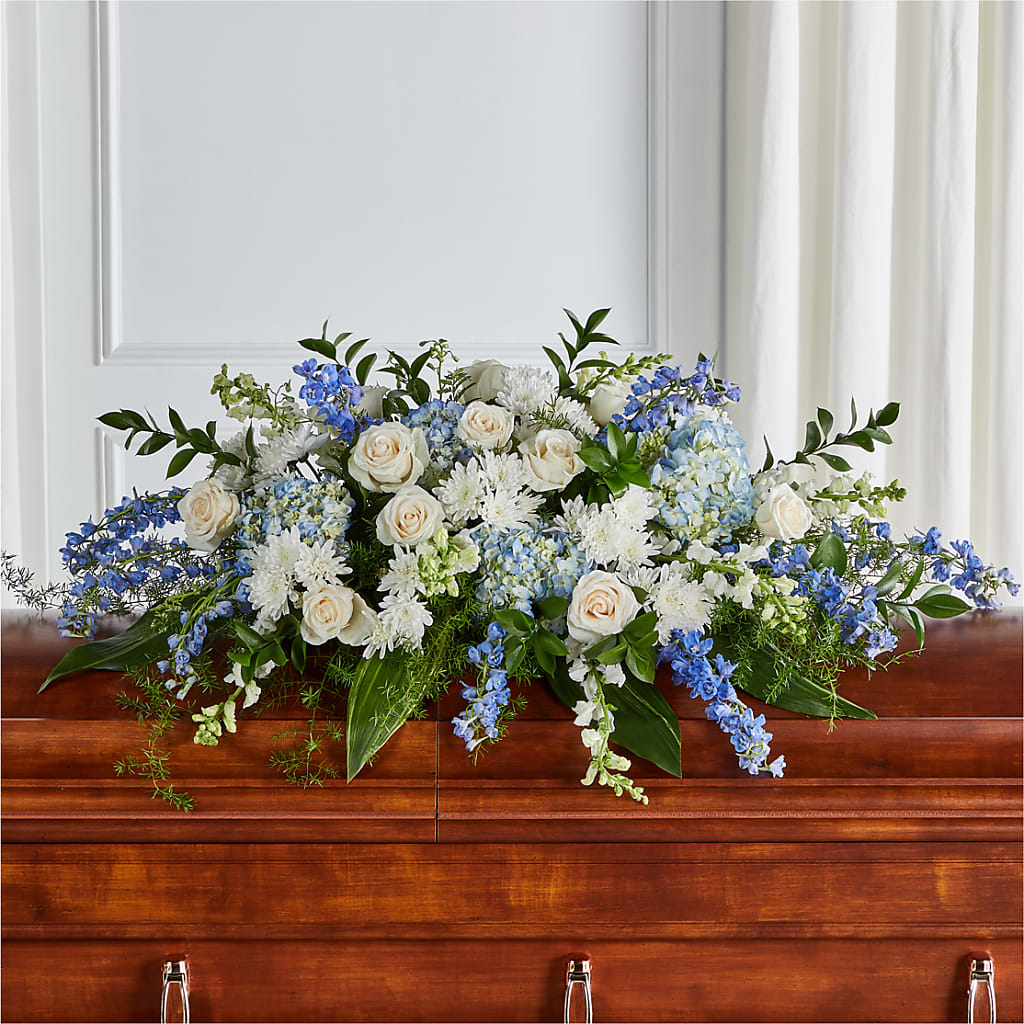 Timeless Essence Casket Spray – The Flower Company, Kamloops BC