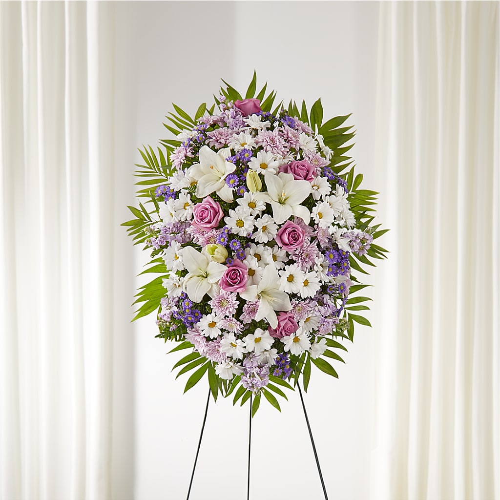 Surrounded by Love Standing Spray – The Flower Company, Kamloops BC