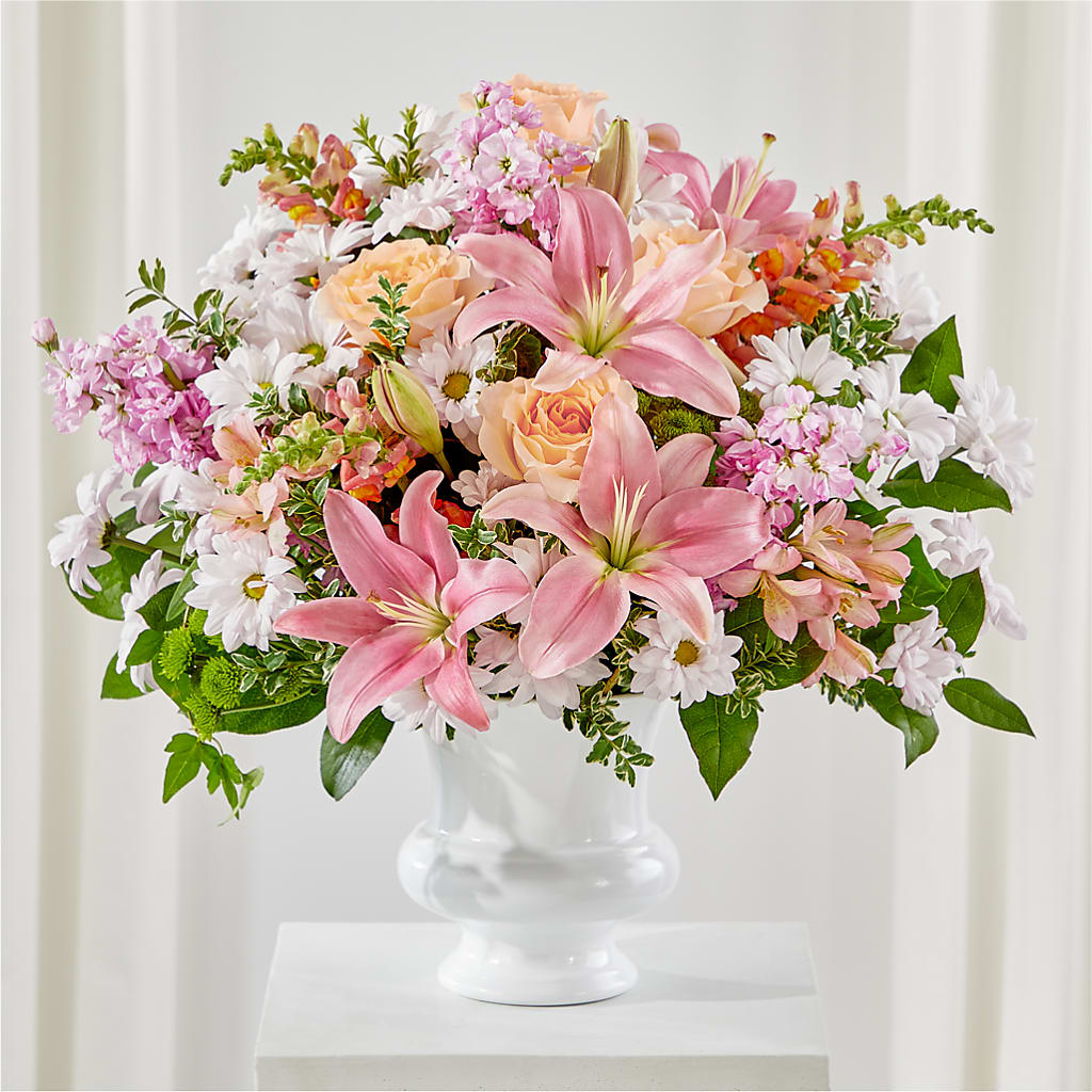 Heartfelt Gesture Urn Arrangement – The Flower Company, Kamloops BC