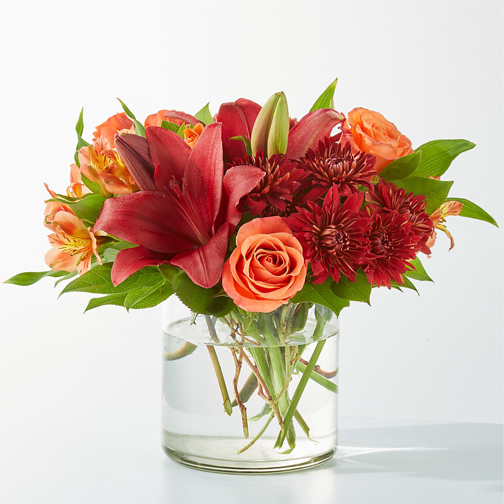 Crimson Leaves Bouquet – The Flower Company, Kamloops BC