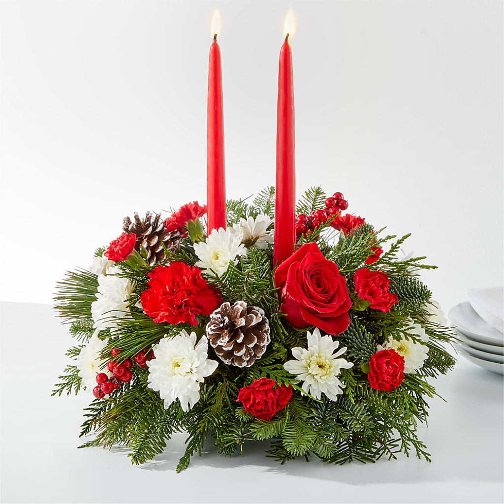Holiday Soiree Centerpiece – The Flower Company, Kamloops BC