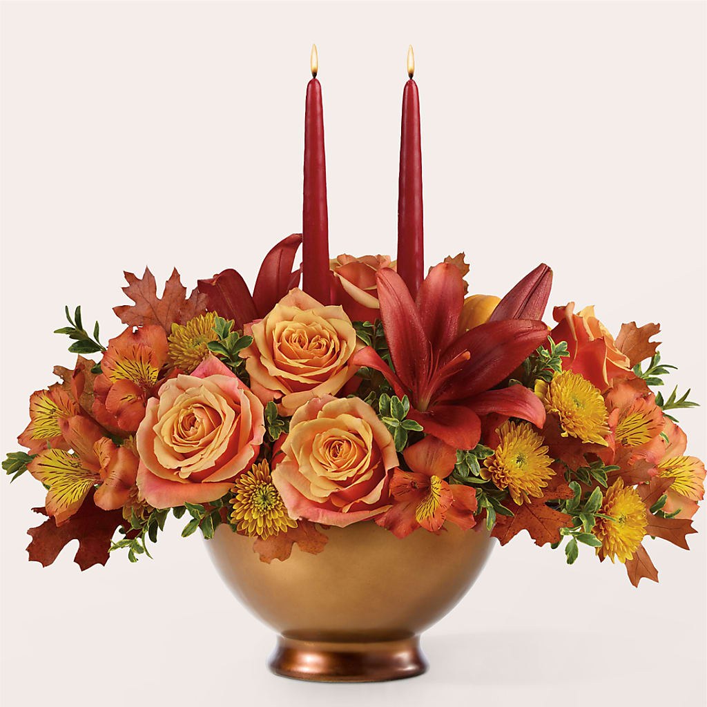 Harvest Table Centerpiece –  The Flower Company, Kamloops BC