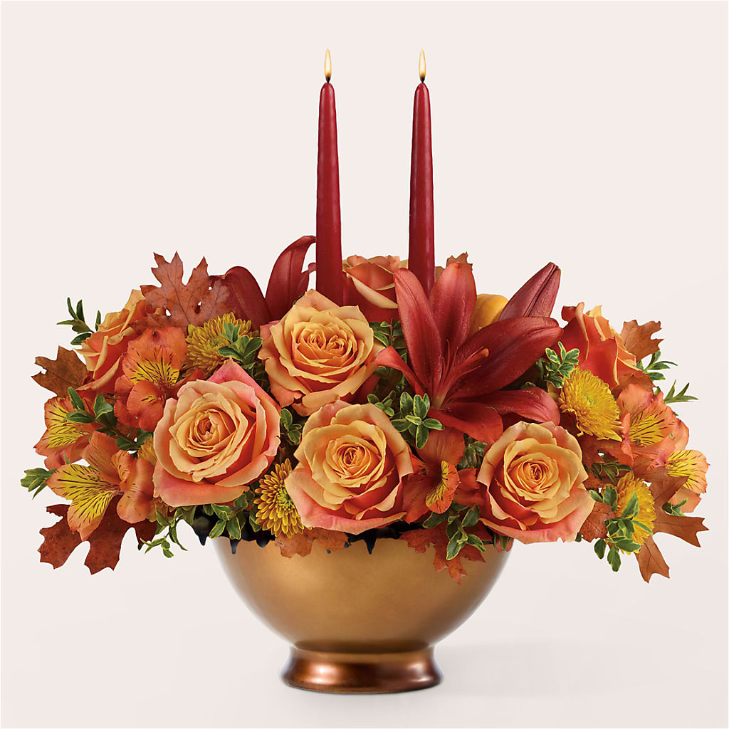 Harvest Table Centerpiece –  The Flower Company, Kamloops BC