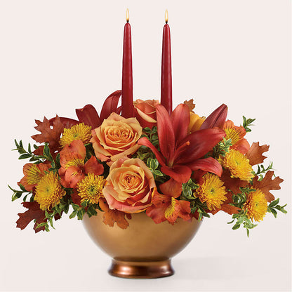 Harvest Table Centerpiece –  The Flower Company, Kamloops BC