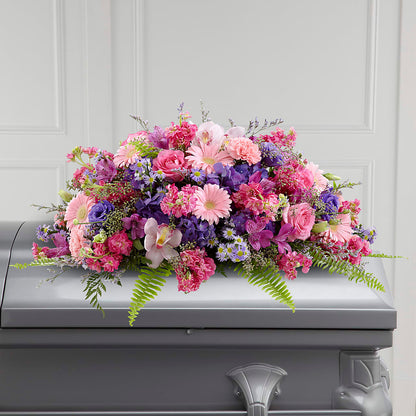 Glorious Garden Casket Spray –  The Flower Company, Kamloops BC