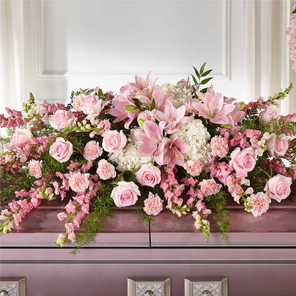 Life & Remembrance Casket Spray –  The Flower Company, Kamloops BC
