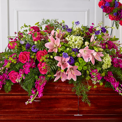Radiant Tribute Casket Spray –  The Flower Company, Kamloops BC