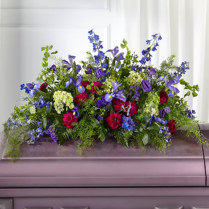 Always Treasured Casket Spray –  The Flower Company, Kamloops BC