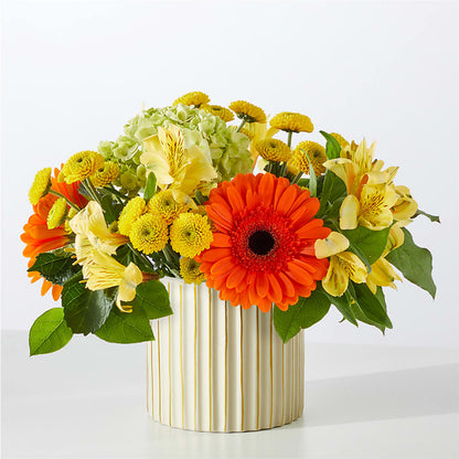 Autumn Sunshine Bouquet with Ivory Vase –  The Flower Company, Kamloops BC