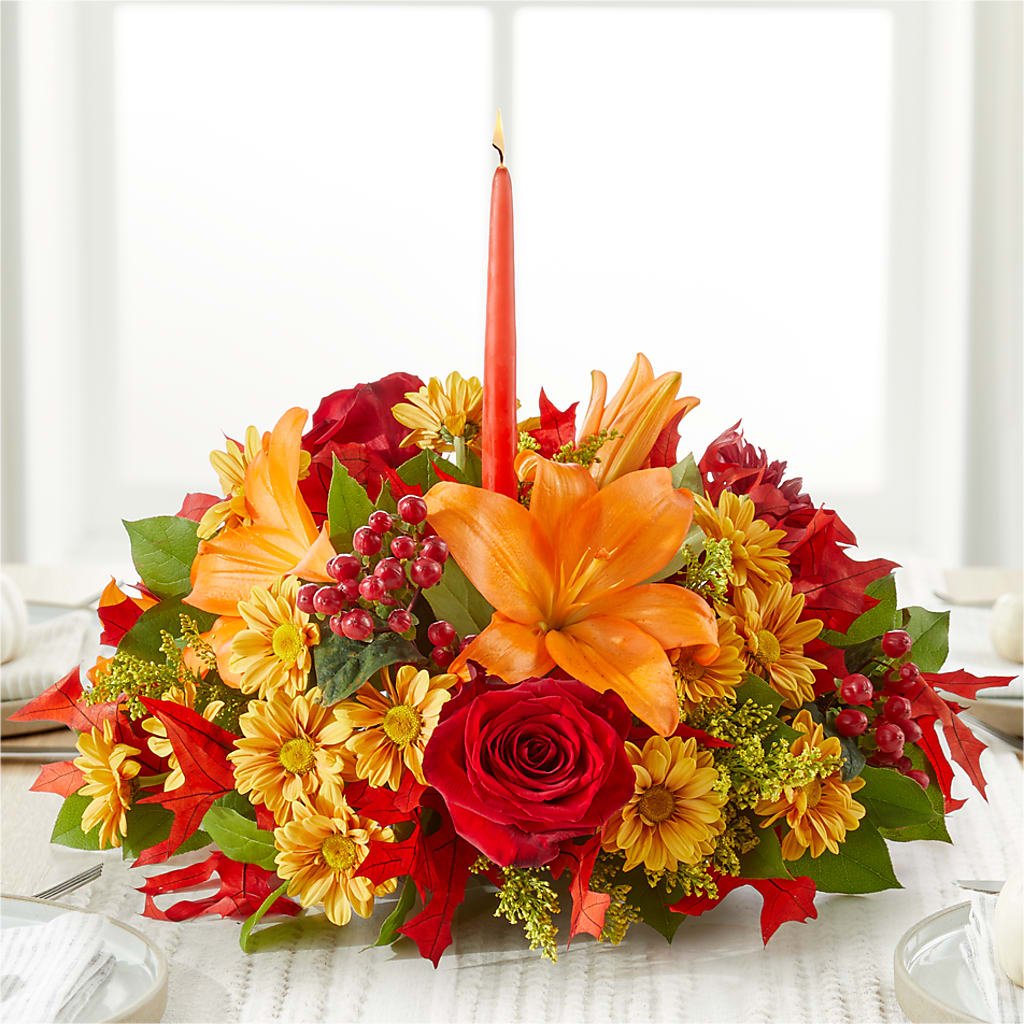 Autumn's Embrace Centerpiece –  The Flower Company, Kamloops BC