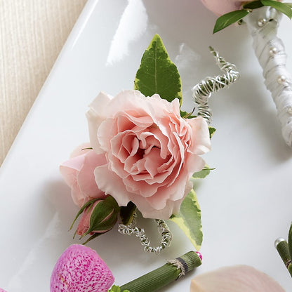 Pink Spray Rose Boutonniere –  The Flower Company, Kamloops BC
