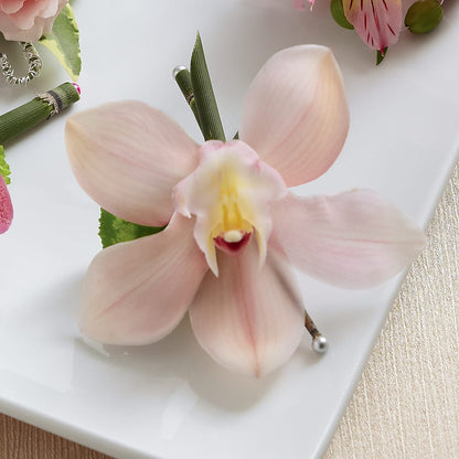 Pink Cymbidium Boutonniere –  The Flower Company, Kamloops BC