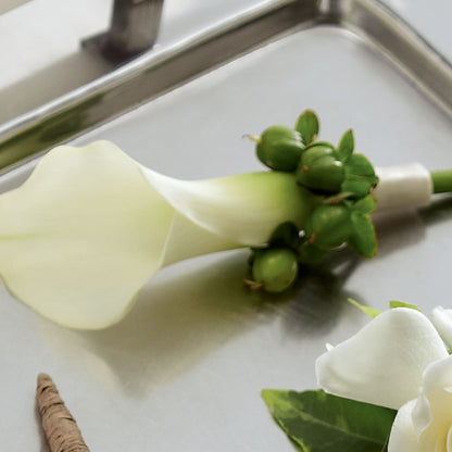 White Calla Boutonniere –  The Flower Company, Kamloops BC